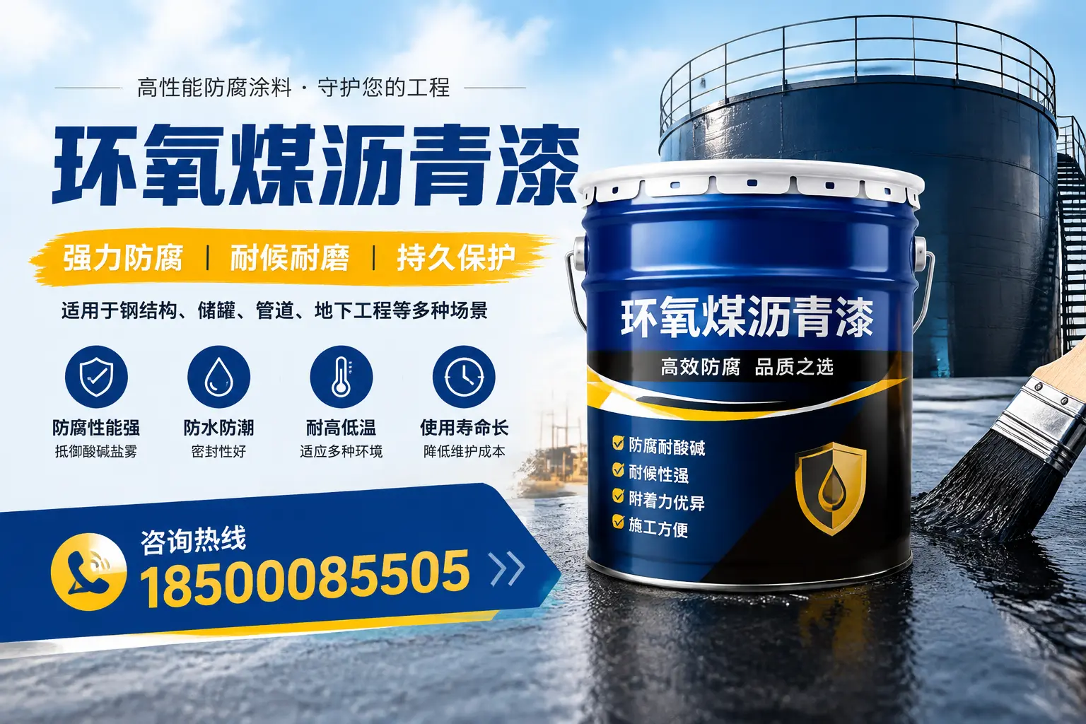 环氧煤沥青漆在工业中的应用，双鸭山企业的选择
